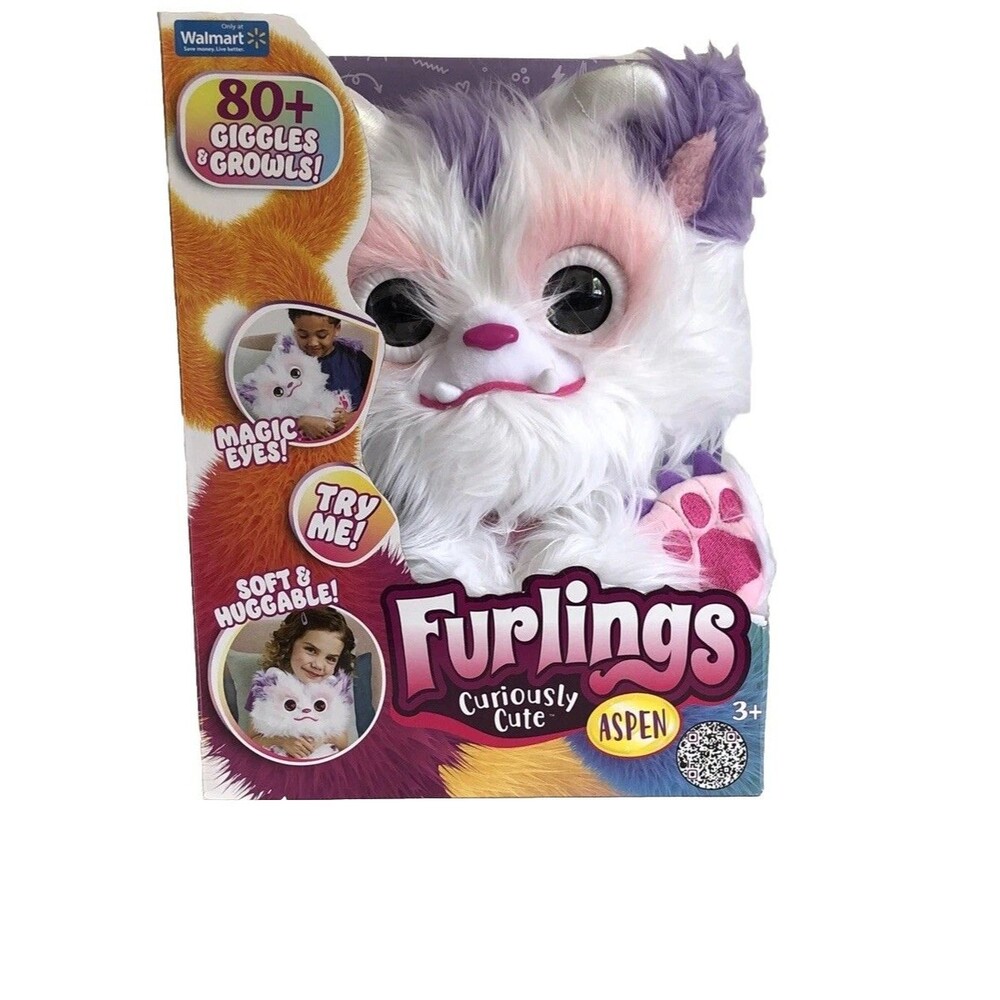 Furlings Yeti Aspen Interactive Plush Toy – Laughing Sounds Stuffed Animal New